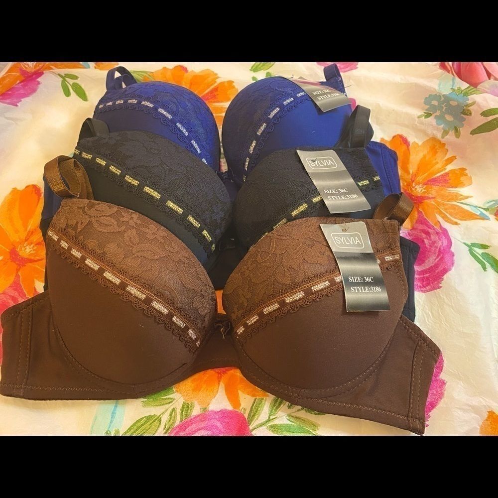 💐Sylvia full cup lace sexy push up Bras: 36C